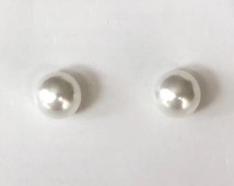 Pearl Earrings | Pearl Stud Earrings | Sterling Silver Studs | Bridesmaid Gift | Bridesmaid Earrings | Bridal Jewelry Gifts | Pearl Jewelry
