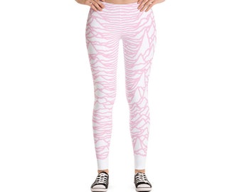 Pink Joy Division Unknown Pleasures Leggings