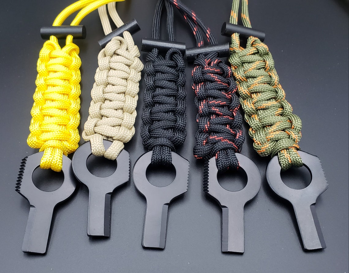 Survival Paracord Necklace Etsy