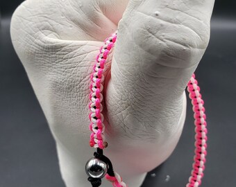 Glowing Breast cancer awareness bracelet