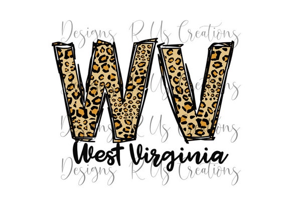 West Virginia PNG , Leopard print , Sublimation designs downloads , digital designs , clipart , Instant download