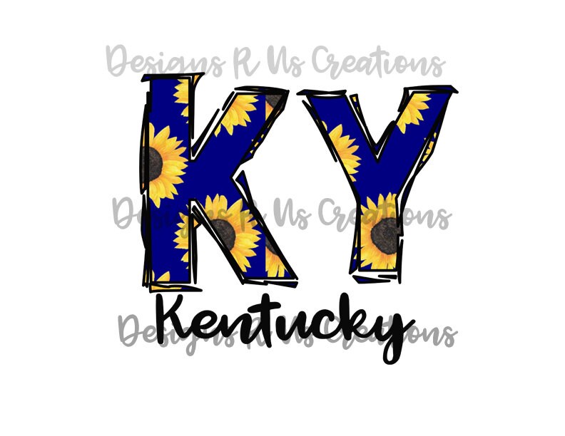 Kentucky Sunflowers KY Sublimation PNG Home Sweet Home PNG Design Digital Download