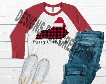 Kentucky Christmas PNG , Kentucky Buffalo Plaid Christmas , Sublimatie Ontwerpen downloads , Instant download , digitale ontwerpen