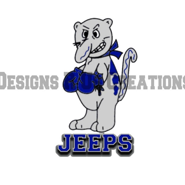 Jeeps PNG, Schule Maskottchen Png, Sublimation Designs Downloads, sofortiger Download, digitale Designs