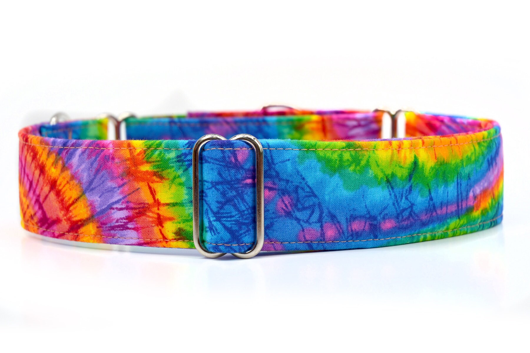 Tye Dye Colourful Tie dye print Martingale Dog Collar Etsy