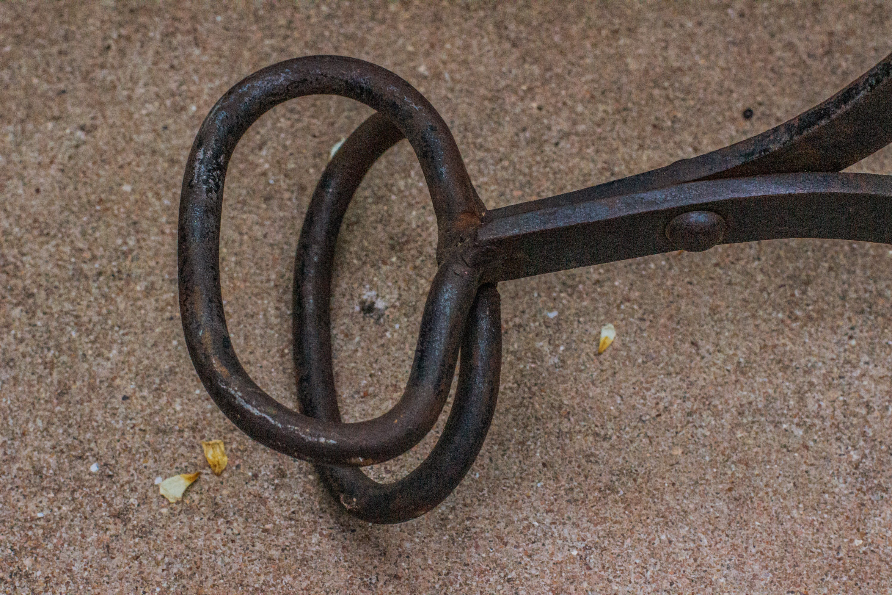 Antique Iron Ice Tongs / Hay Bailing Tongs / Farming Tools / Coal Tongs