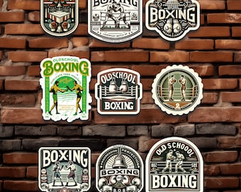 Vintage Old School Boxing Decal Pack