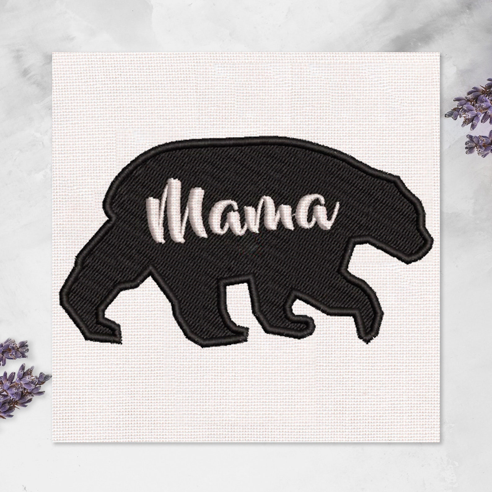 Mama Bear Embroidery Design Stitching Scheme Family Design - Etsy