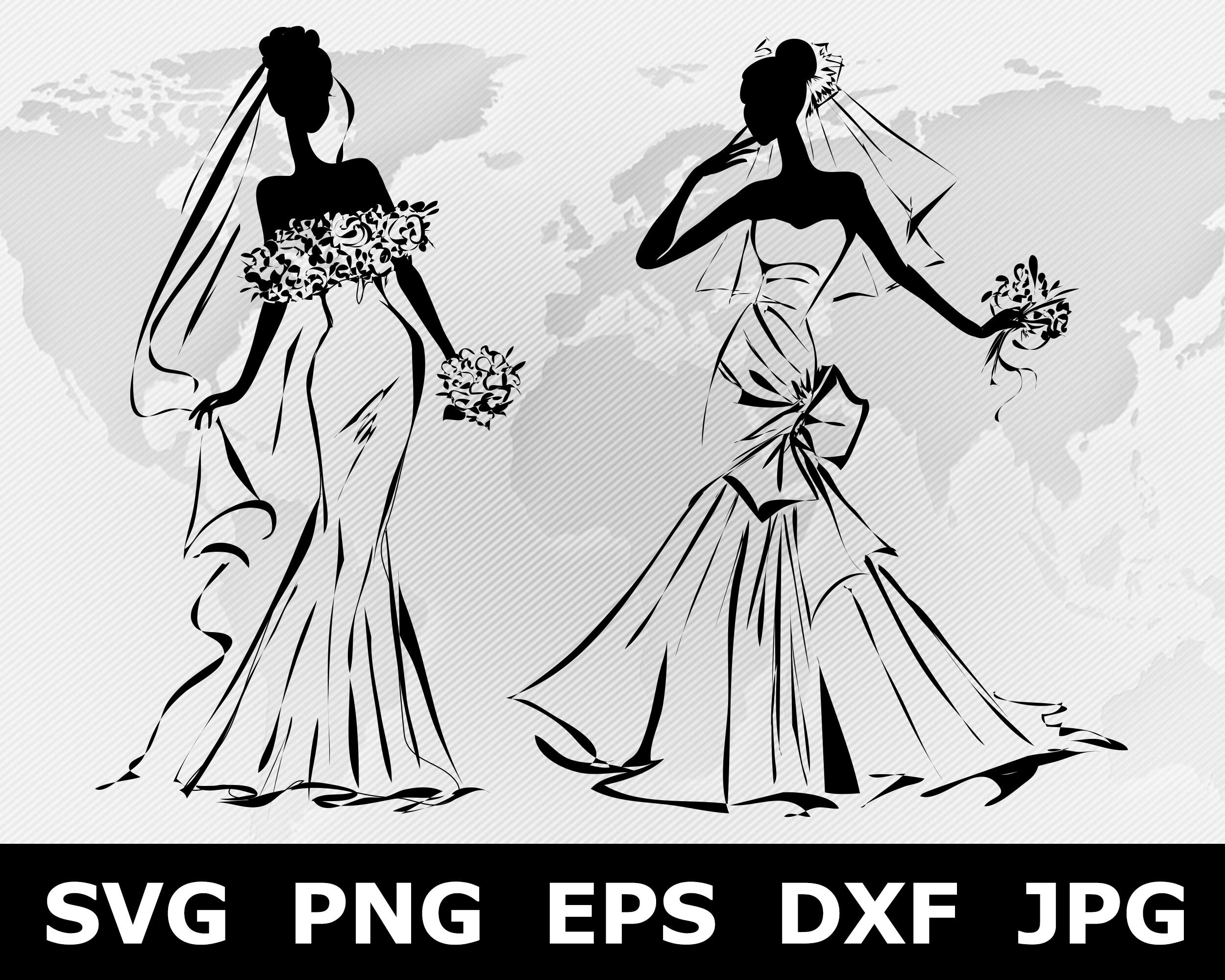 Free Free Svg Wedding Dress File