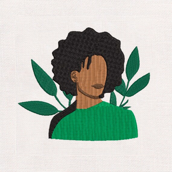 Black Girl Embroidered Patch Cute Patches African Woman Etsy