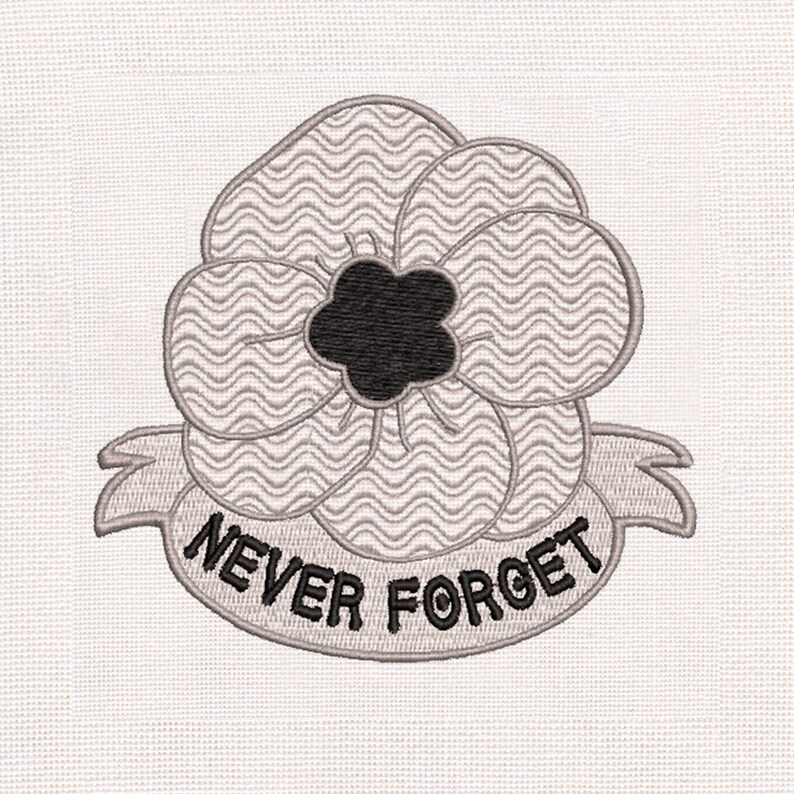 Veterans Day Embroidered Patch Clothes Accesories Poppies Iron On Patch Sew On Never Forget Patch Embroidery Design Perfect Gift ZZ8650