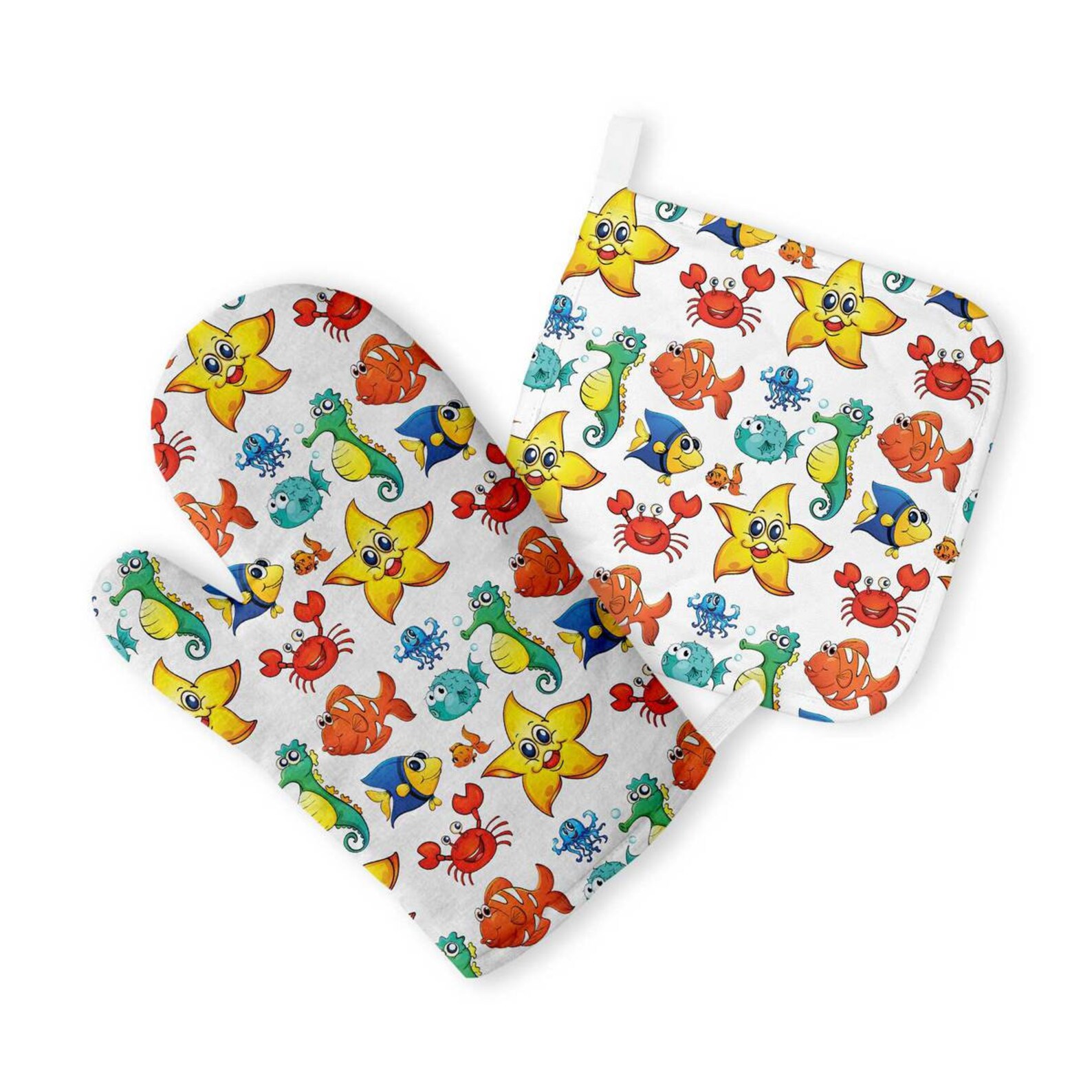 Oven Gloves Fish Oven Mitts Cartoon Kitchen Funny Gloves Oven Etsy