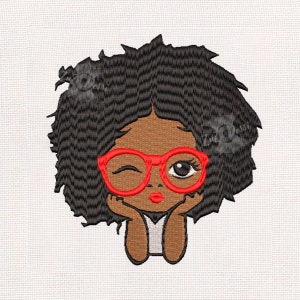 Black Girl Patch Sew On African Woman Patch Iron On Patch Clothing Decoration Applique Clothes  Patch Embroidered Patch Gift Decor ZZ8774