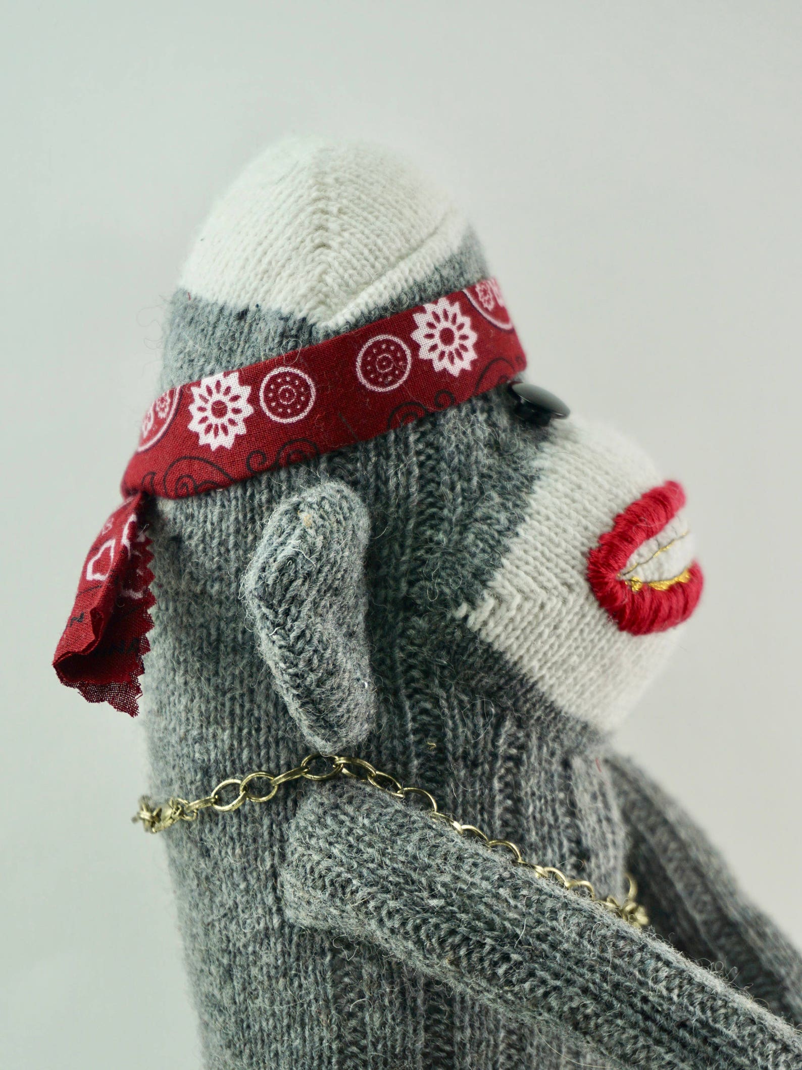 Sock Monkey Rapper Oddities gift for rapper gift for gangster Etsy