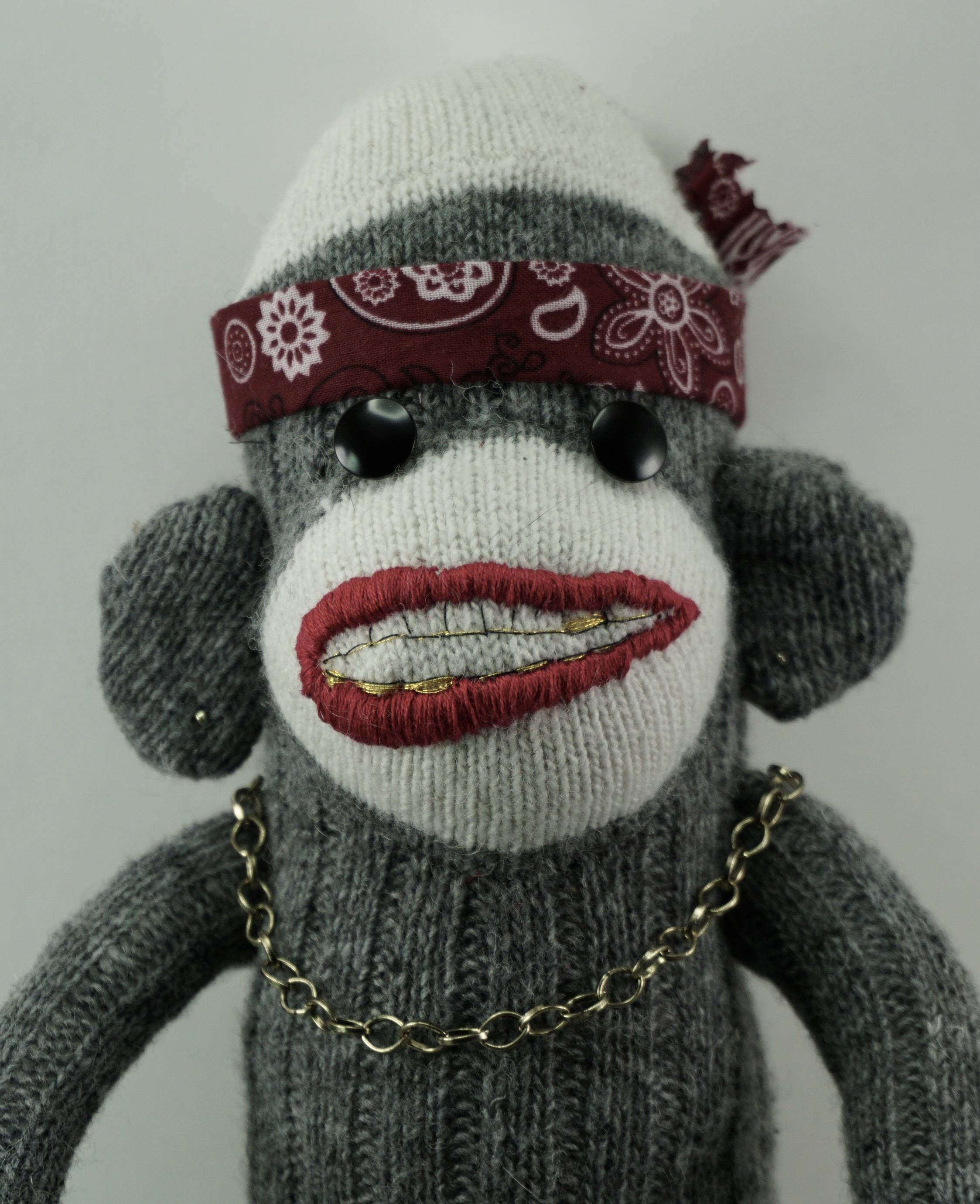 Sock Monkey Rapper Christmas gift for rapper gift for gangster Etsy
