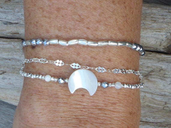 bracelet argent massif multirang bracelet argent massif multirang