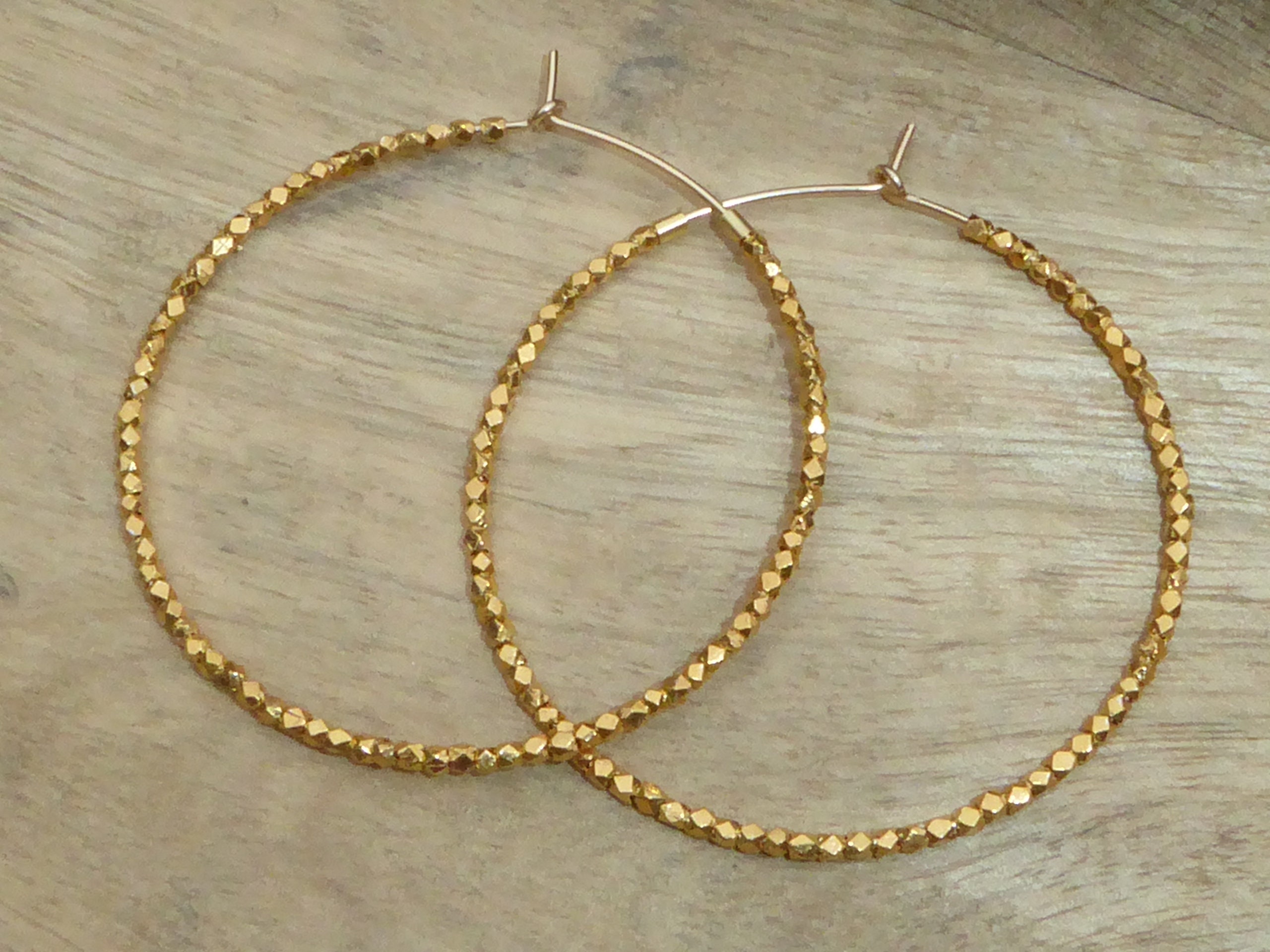 Lot De 2 Perles En Or Massif 24 Carats - Parfait état, Neuf Sans Emballage, Origine France