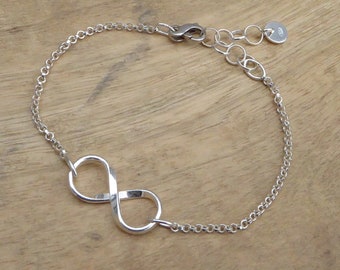 Sterling 925 Silber Armband Infinity Symbol - Silber Liebesarmband