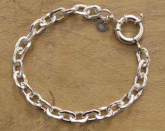 Bracelet Gourmette Femme En Argent 925 - Forme Torsade, Neuve Avec Pochette Cadeau