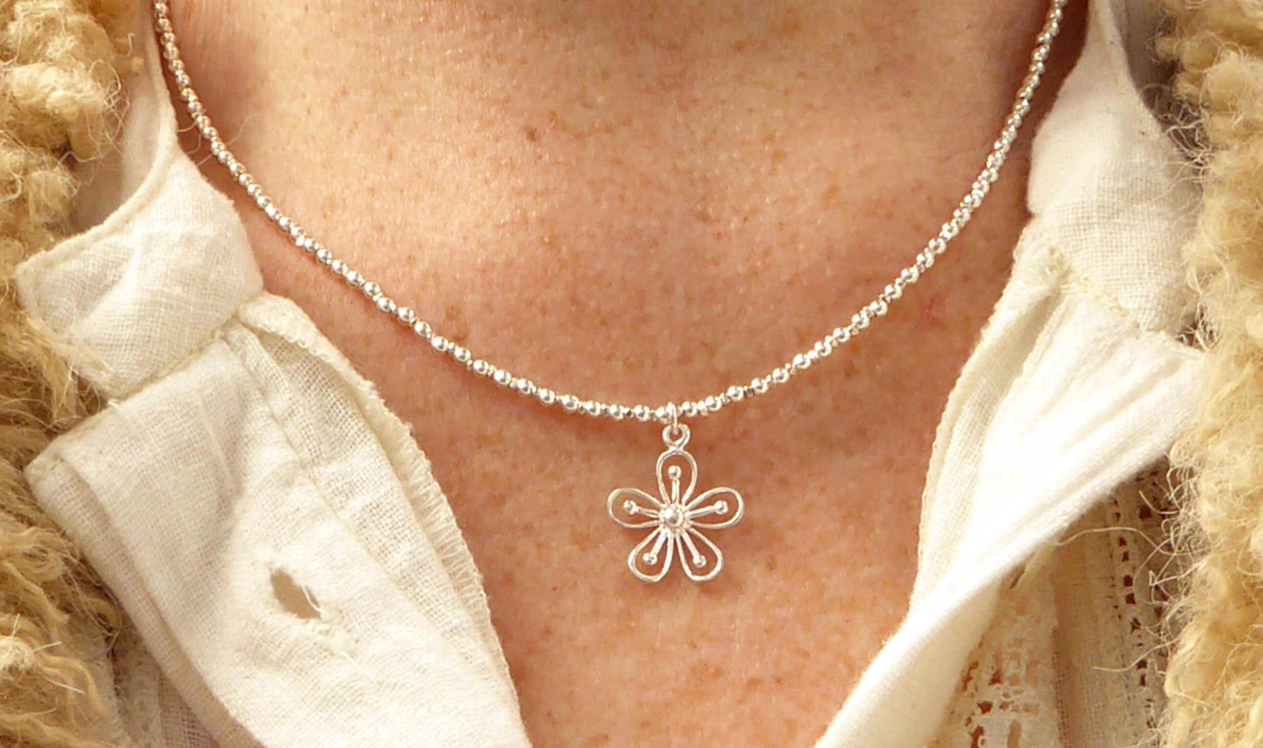 305】Karen silver／ネックレスnecklace Karen Silver Necklace - Etsy