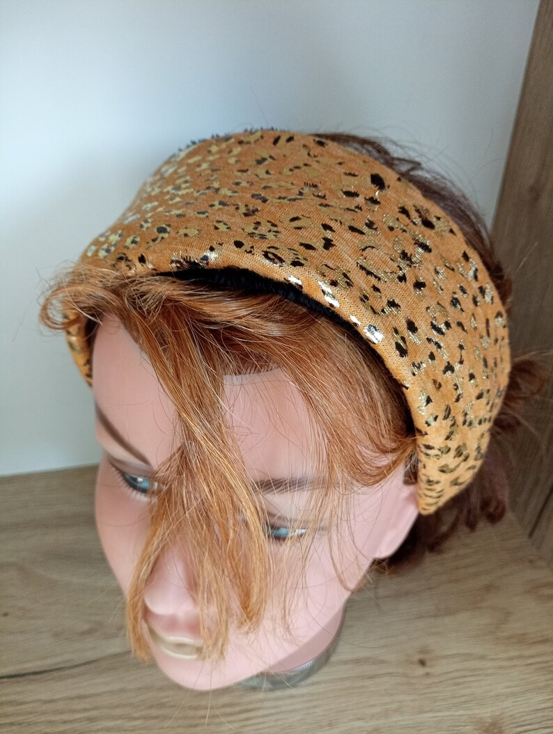 bandeau ,turban femme ,serre tète ,protection ,vent ,cache oreilles ,tendance ,mode ,cadeaux ,fait main ,made in France image 8