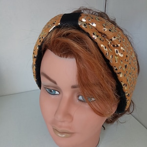 bandeau ,turban femme ,serre tète ,protection ,vent ,cache oreilles ,tendance ,mode ,cadeaux ,fait main ,made in France イエロー