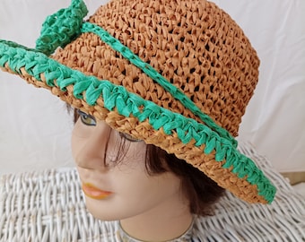 cappello in rafia, sole, estate, protezione, regalo, festa della mamma, tendenze, cappello da pescatore, elegante, visiere