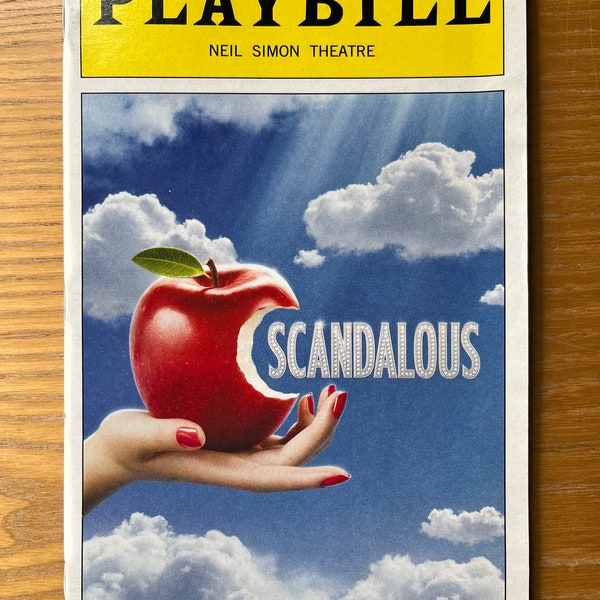 RARE Scandalous - Broadway Playbill