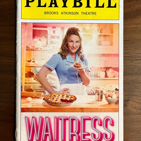 Waitress - Original Broadway Cast Playbill starring JESSIE MUELLER