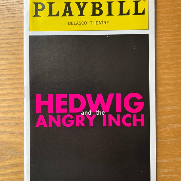 HEDWIG & The Angry Inch Broadway Playbill - Michael C. Hall