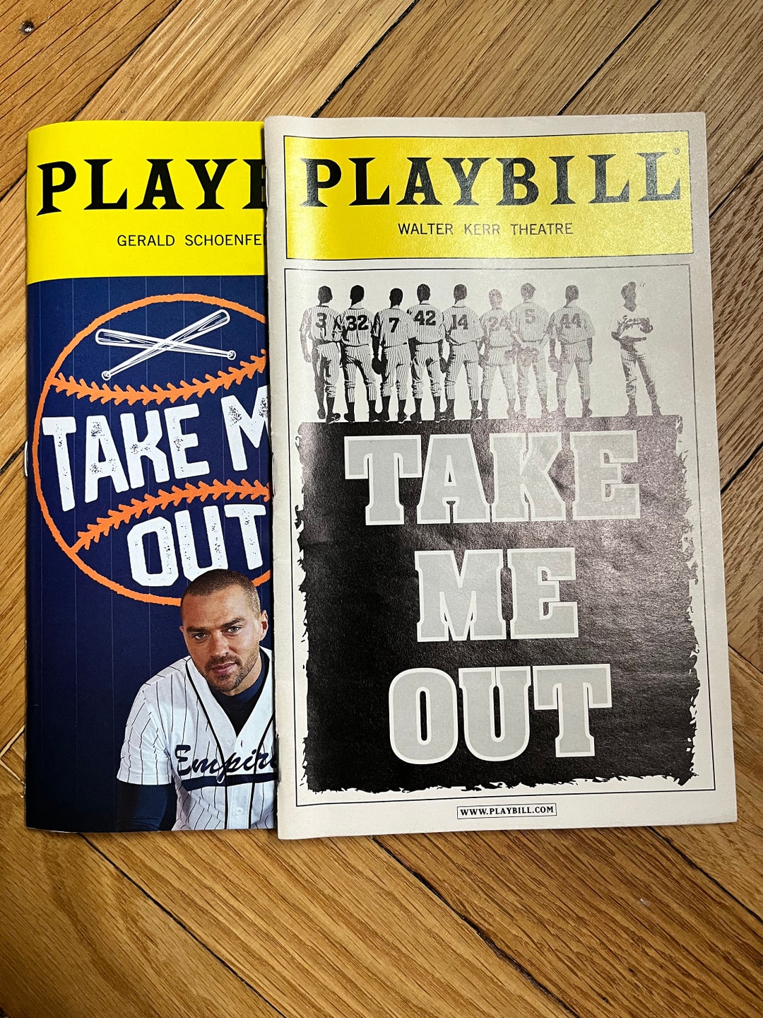Take Me Out Broadway Playbills Original 2003 and Broadway Revival 2022