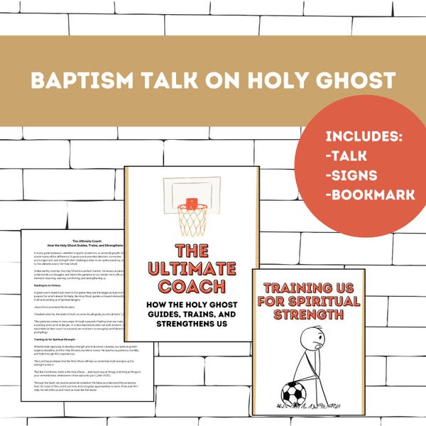 LDS Baptism Talk on Holy Ghost | The Ultimate Coach (Digital Download)