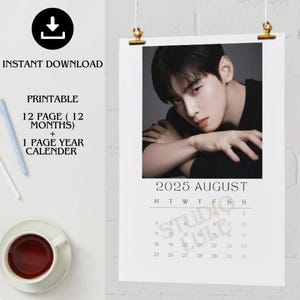 Cha Eun Woo Kalender 2025 |Poster| Tapete|Wandkalender, True Beauty | Lee Su-Ho| Kdrama |Kpop| koreanischer Schauspieler | *Instant Download* (PDF )