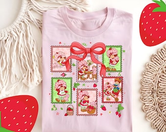 Coquette Strawberry Shirt: 80s Cartoon Nostalgia
