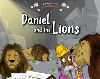 Libro de actividades de Daniel y los leones para principiantes