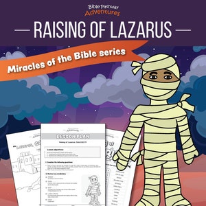 Milagros bíblicos: Libro de actividades sobre la resurrección de Lázaro