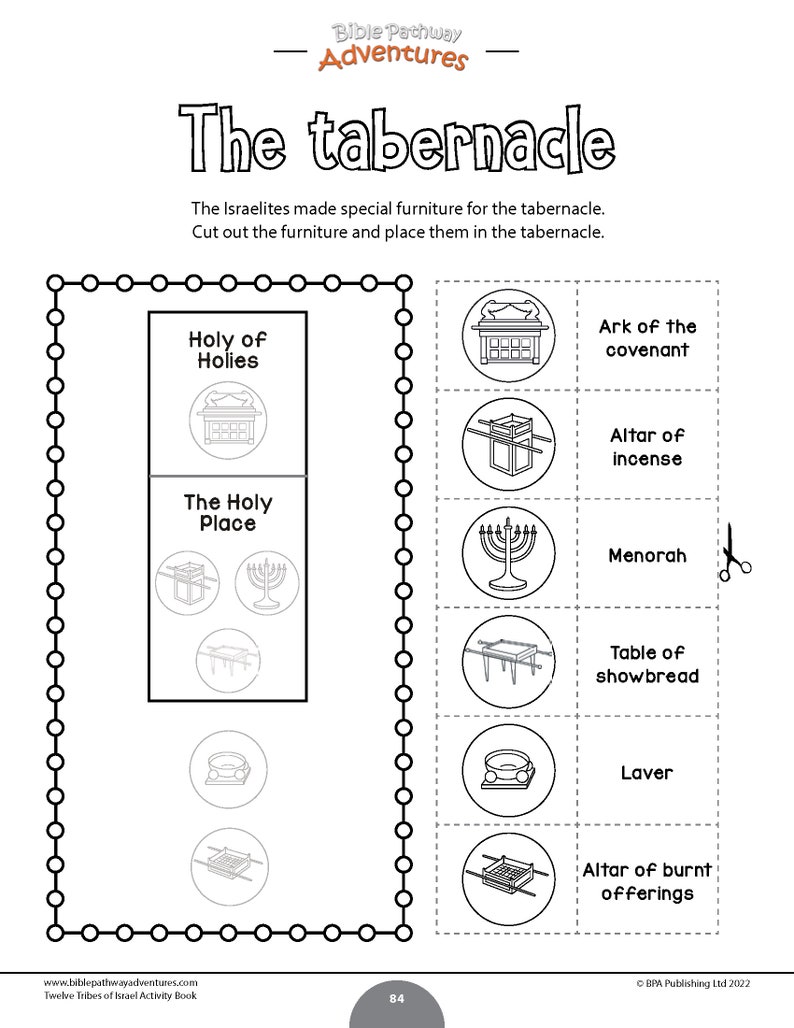 Twelve Tribes of Israel Activity Book for Kids Ages 6-12 - Etsy