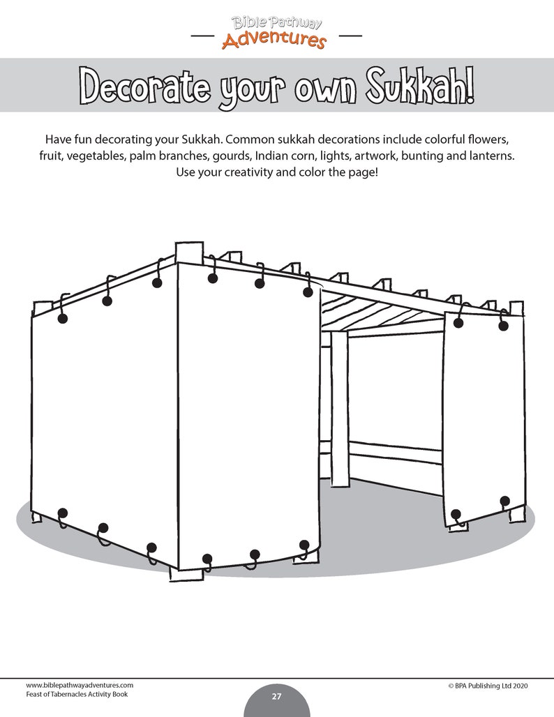 Feast Of Tabernacles Sukkot Activity Book Etsy Feast Of Tabernacles Sukkot Activity Book Etsy