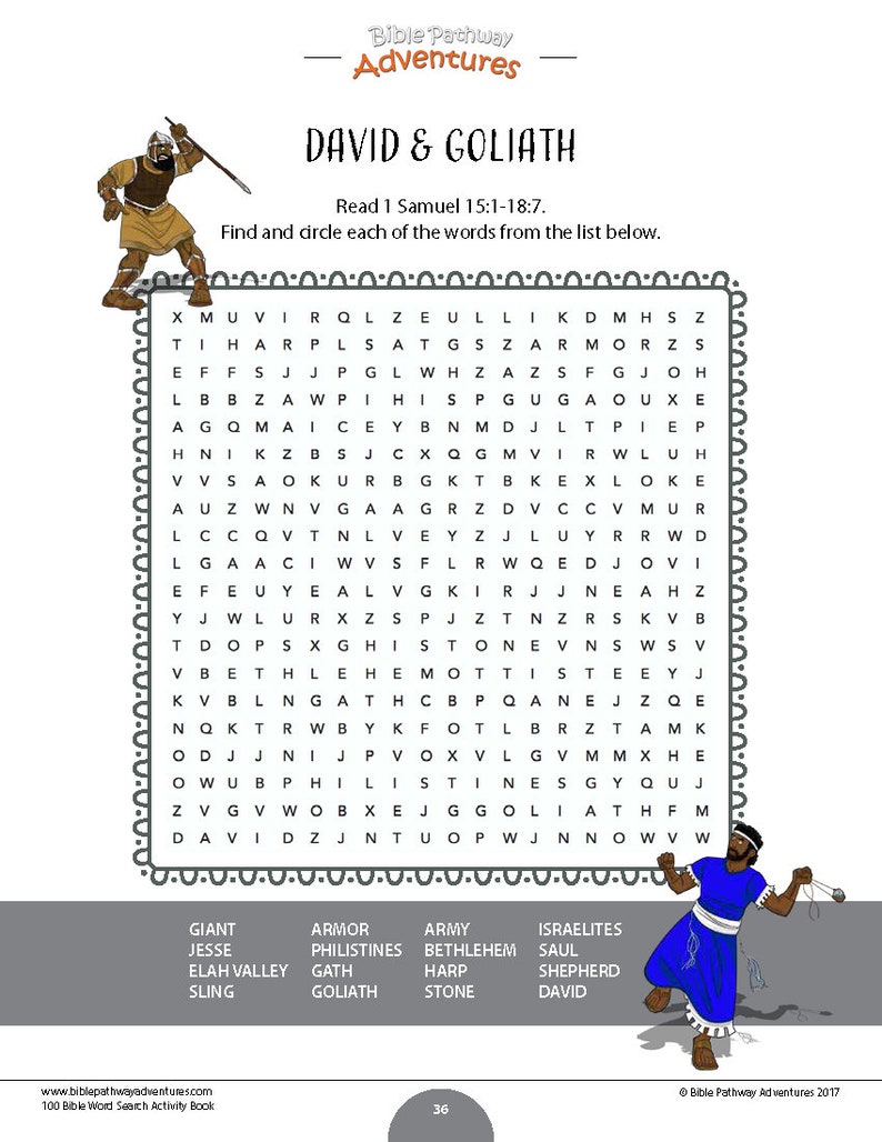 100 bible word search puzzles printable activity book etsy