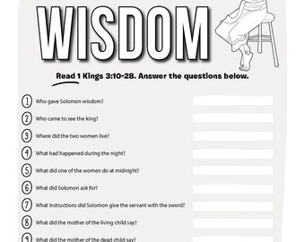 King Solomon Activity Book - Amped Up Learning