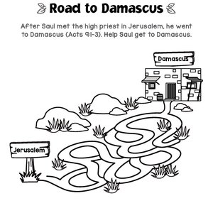 Road to Damascus Activity Book for Beginners - Etsy