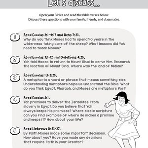 Shemot Exodus Torah Portion Activity Book Etsy