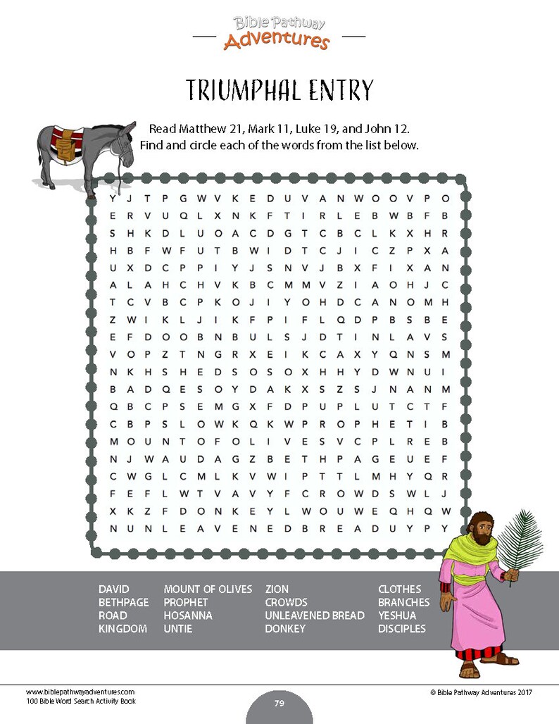 100 bible word search puzzles printable activity book etsy