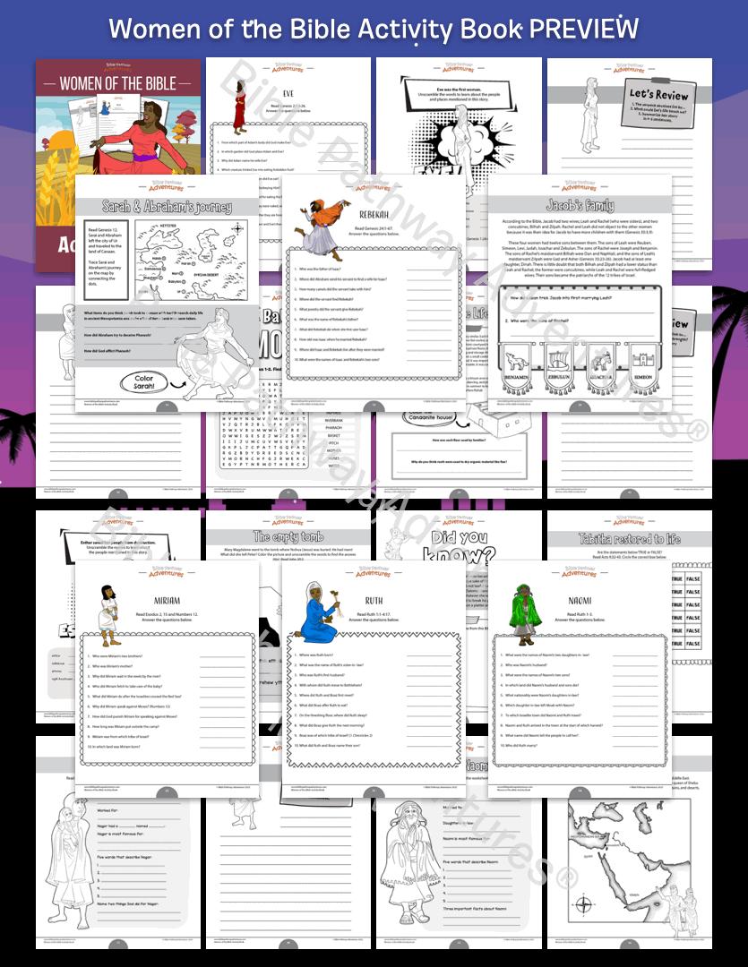 Women of the Bible Activity Book - Etsy