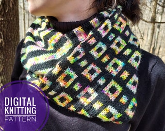 Hologram Cowl - Knitting Pattern Digital Download