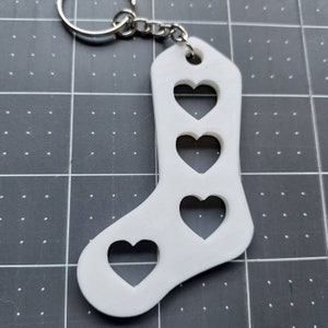 Tiny Sock Blocker Keychain with Pattern