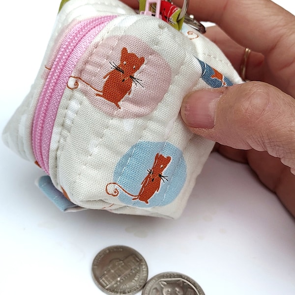 Bitsy Box - Mouse Tiny Zippered Pouch