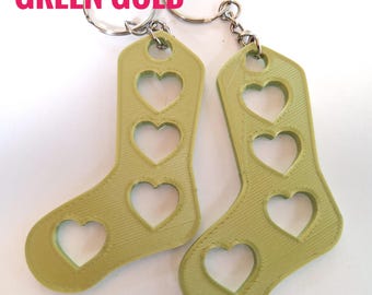 FLAWED Tiny Sock Blocker Keychain with Pattern - SALE PRICED