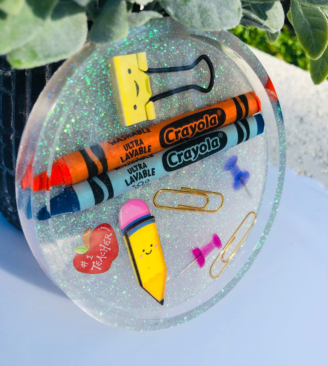 Resin Teacher Coaster Etsy