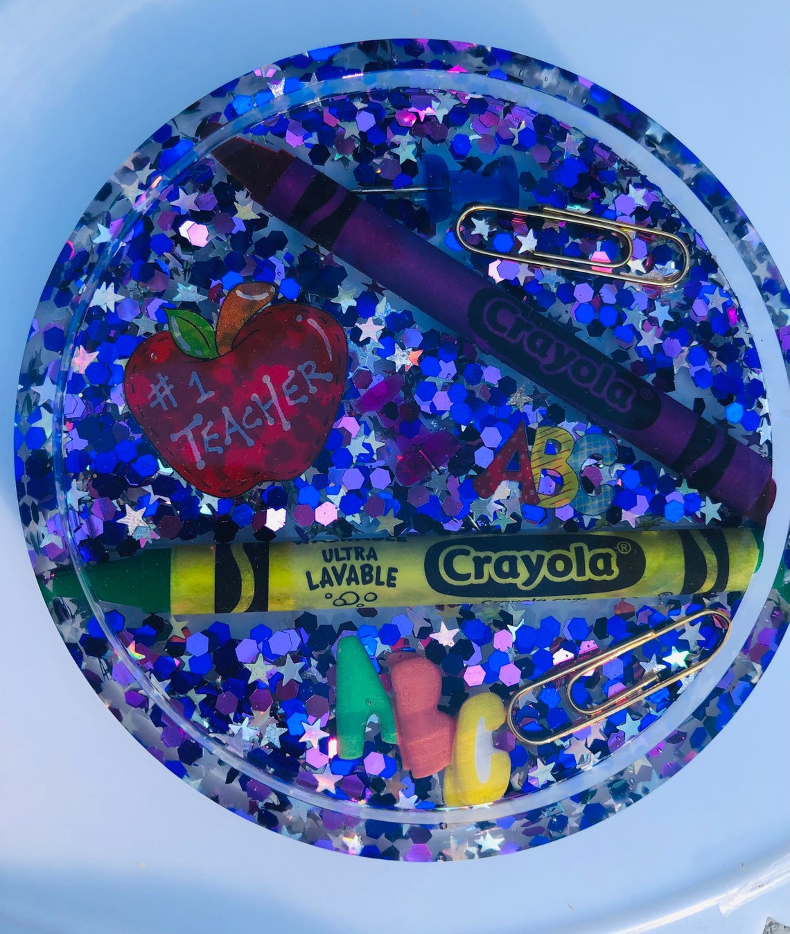 Resin Teacher Coaster Etsy